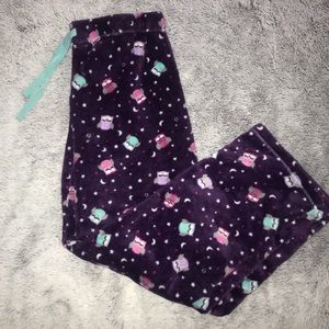 Fuzzy Purple Pajama Pants